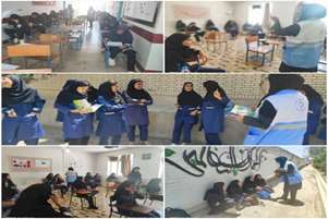 نظارت کارشناسان بهداشت محیط بر رعایت اصول بهداشتی در ایام برگزاری امتحانات نهایی پایه نهم در مدارس شهرستان سروستان